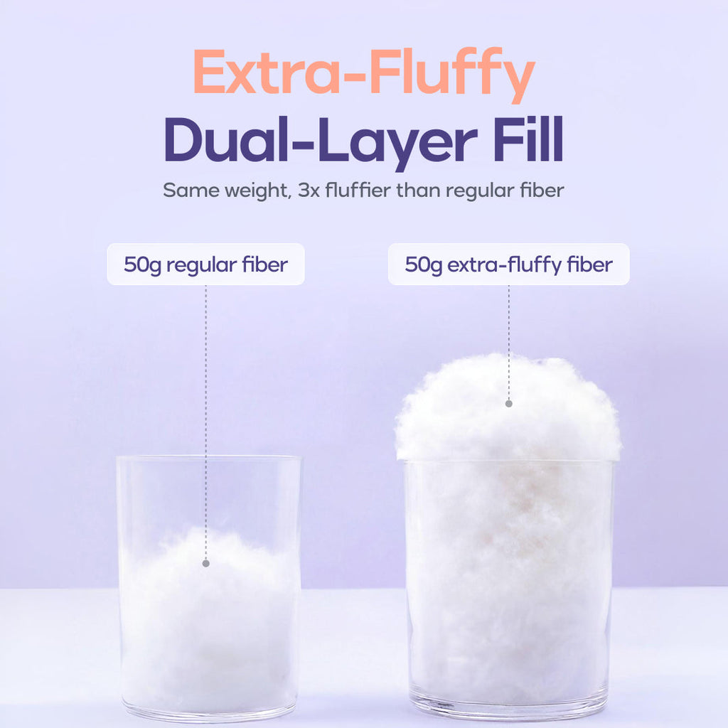 Bed Pillow, Puff, Cooling Comfort for Everyday Sleep and Guest Room Bedding, 2 Sizes and 7 Colors image 3