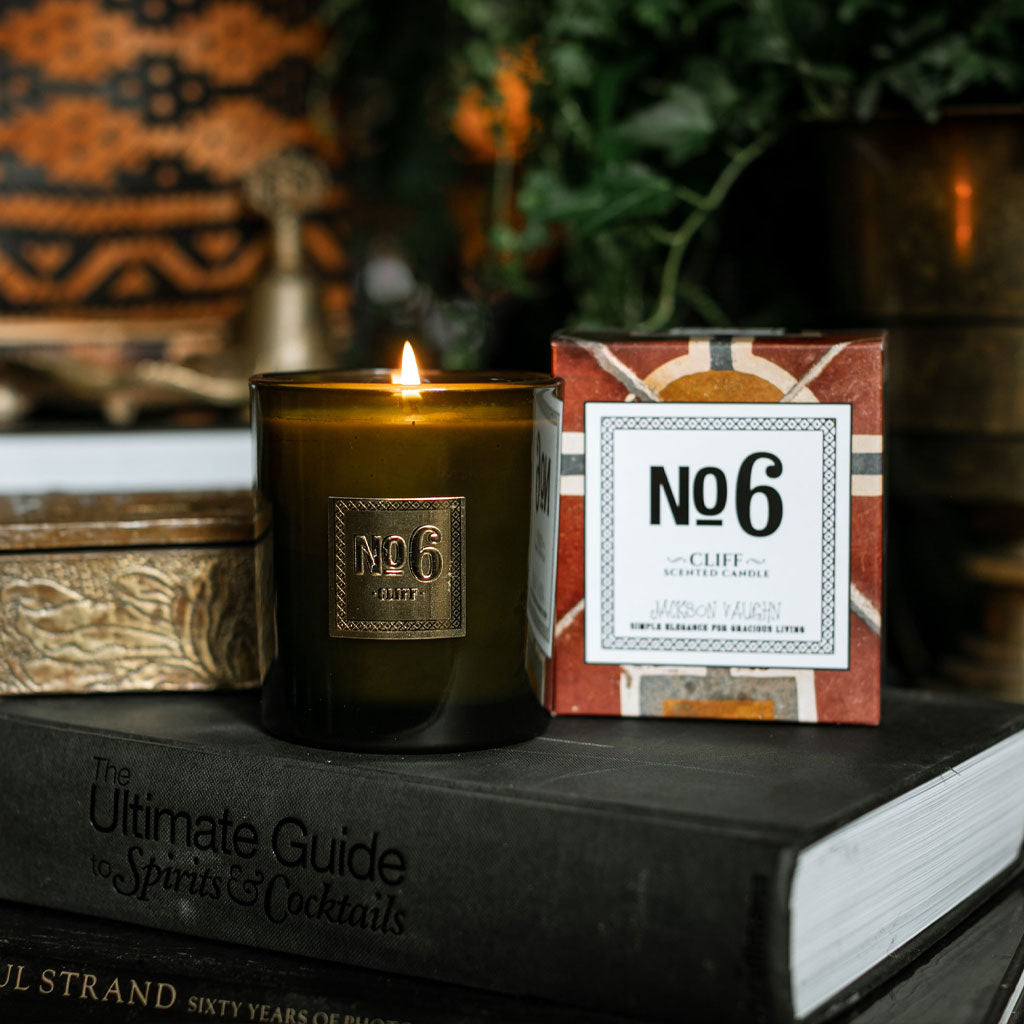 Decorative Candle, No. 6 Cliff for Entryways, Mantels and Everyday Home Ambience, Designed for Living Rooms, Bedrooms and Relaxing Evenings image 3