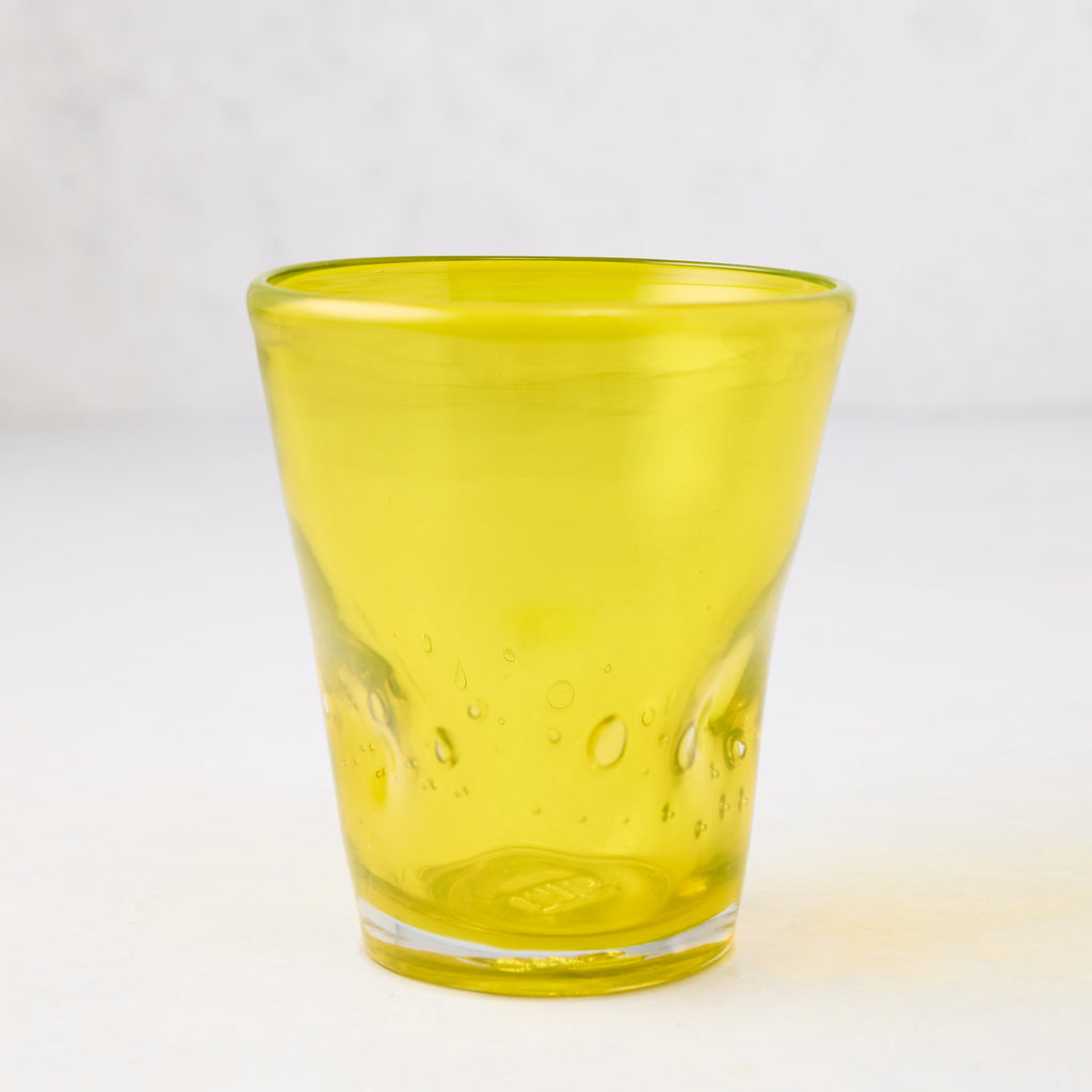 Drinking Glass Set, Yellow Henri 8 oz, Dishwasher-Safe Care for Everyday Drinks, Home and Entertaining image 3