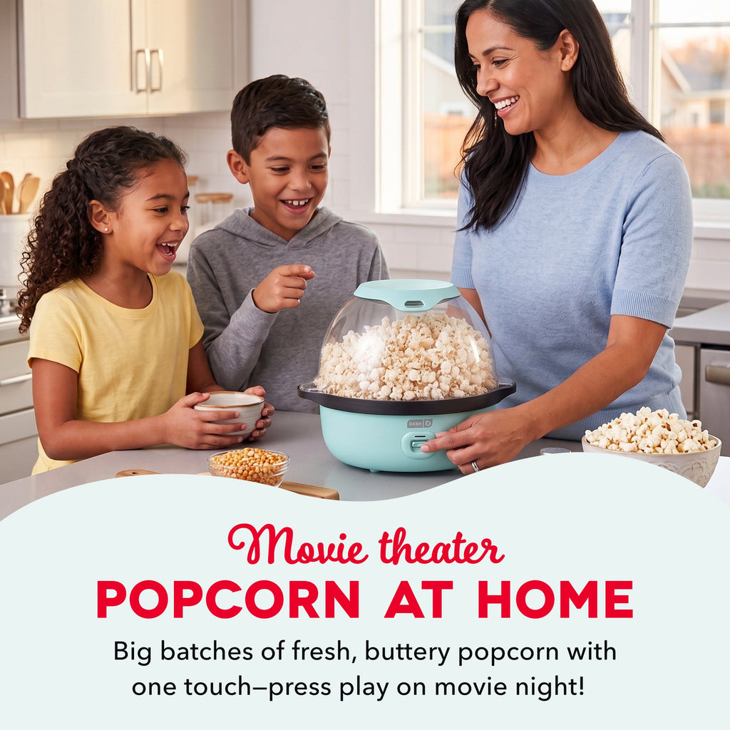 Stovetop Popcorn Popper, SmartStore Stirring Maker for Homemade Popcorn, Movie Nights and Everyday Snacking, 2 Color Options image 3