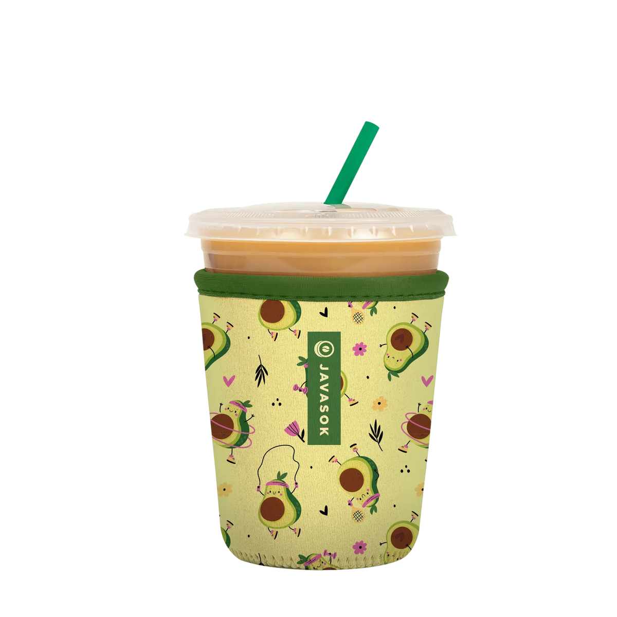 Reusable Cup Sleeve, Get Movin', Neoprene Construction for Coffee Cups, Daily Commutes and Dry Hands, 2 Size Options image 3