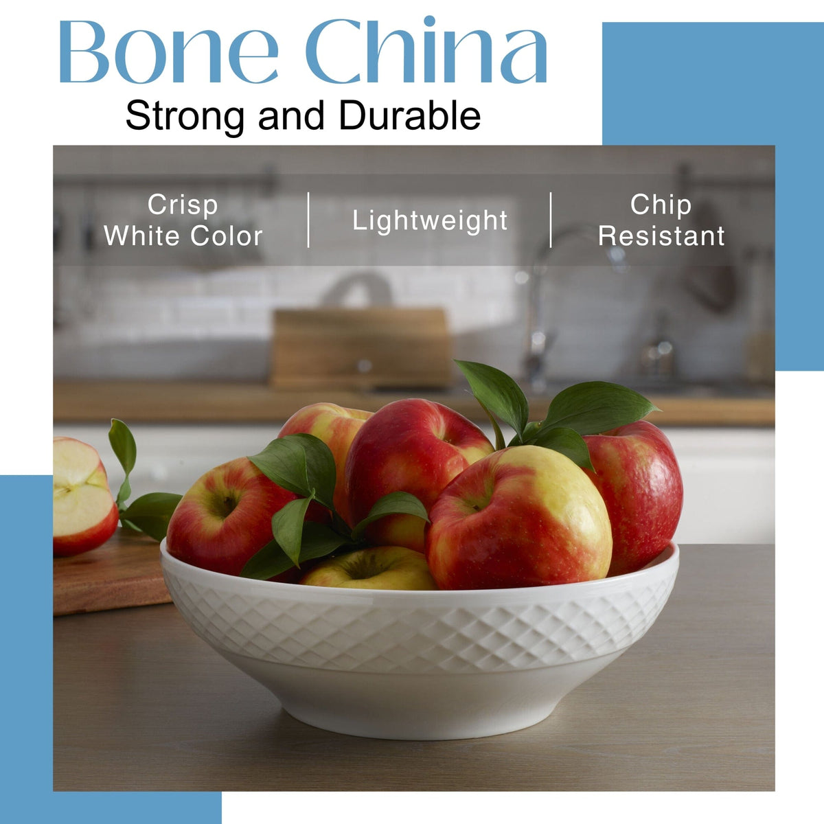 Dinnerware, Trellis White Vegetable Serve Bowl for Family Dining, Serving and Entertaining image 3