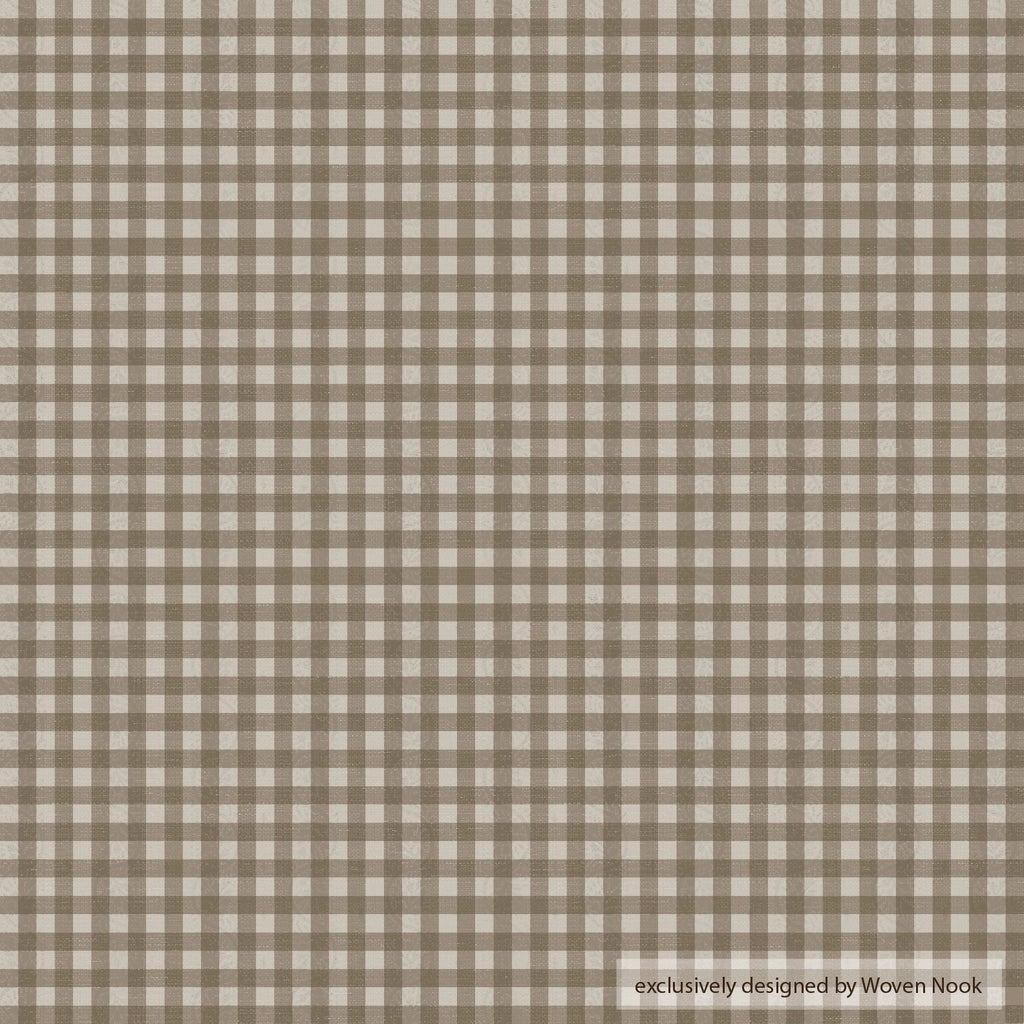 Decorative Pillow Cover Set, Tan Gingham 18" 22" 24" 26", Lightweight Design for Bedroom Styling and Living Room Decor, 5 Size Options image 3