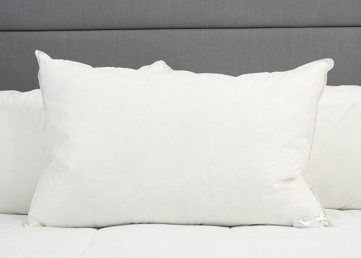 Bed Pillow, Etc. 25% White Goose 75% White Goose Feather, Hypoallergenic Comfort for Sleeping, Reading and Bedroom Comfort, 4 Size Options image 3