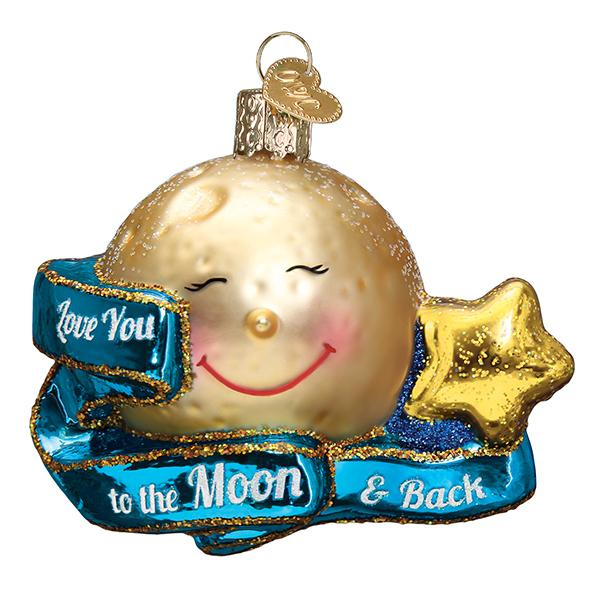 Seasonal Home Decor, Love You To Moon & Back Ornament for Mantels, Tables and Seasonal Decorating image 3