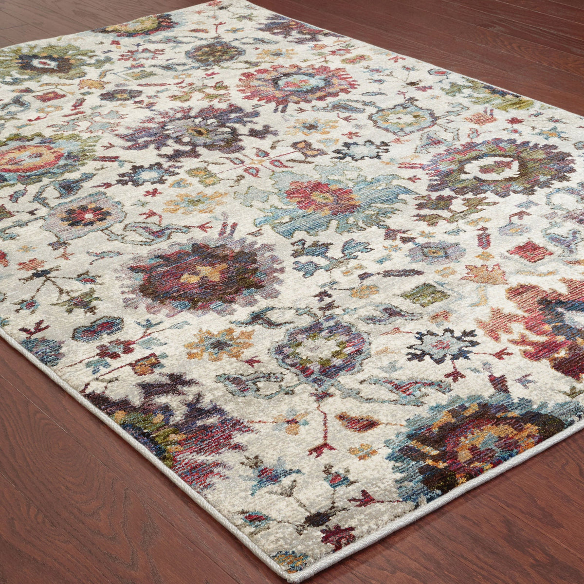 Area Rug, Andorra 7129A Stone Multi for Living Rooms, Bedrooms and Entryways, 11 Size Options image 3