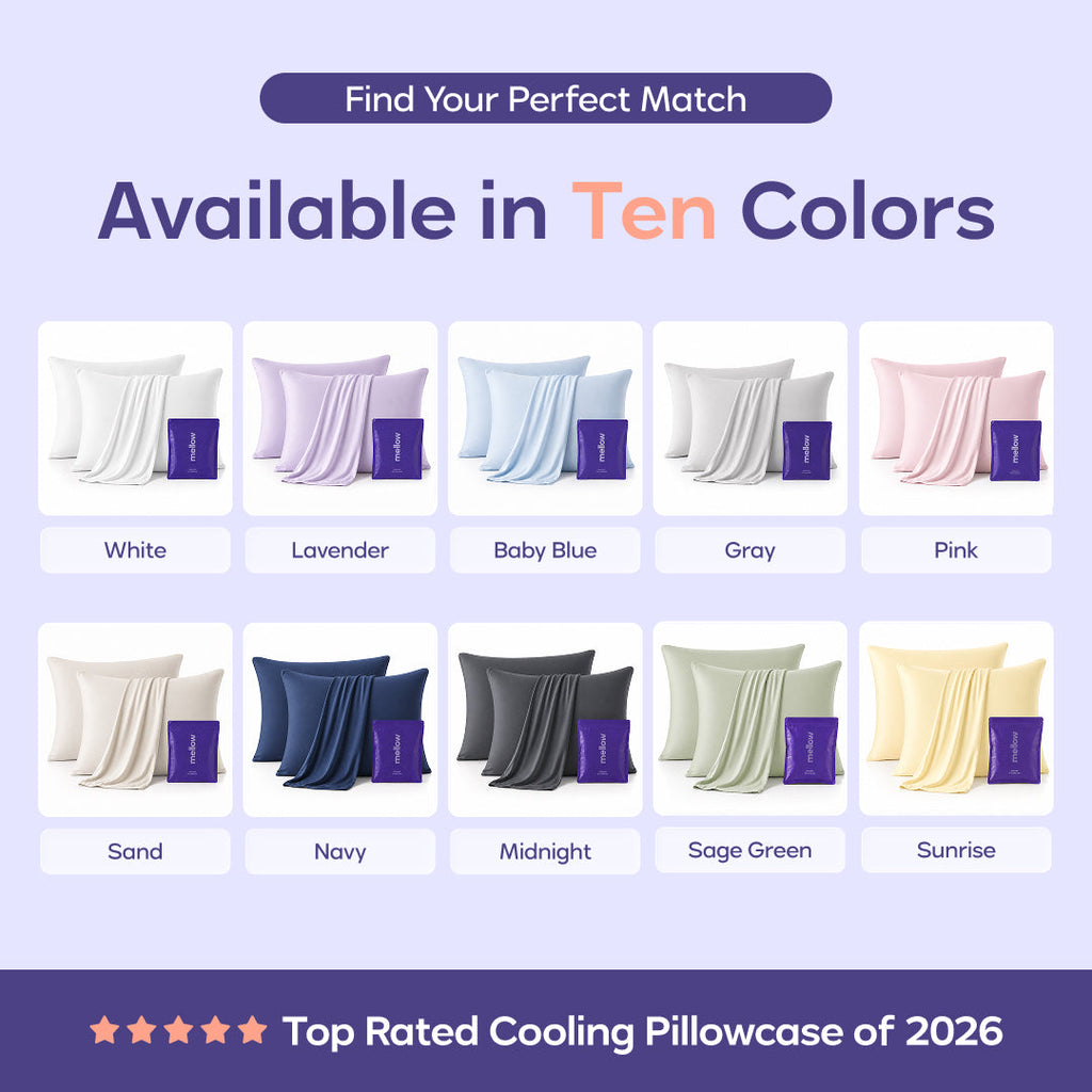 Pillowcase Set, Cooling (2 Pack) for Everyday Bedding and Bedroom Refreshes, 2 Sizes and 10 Colors image 3