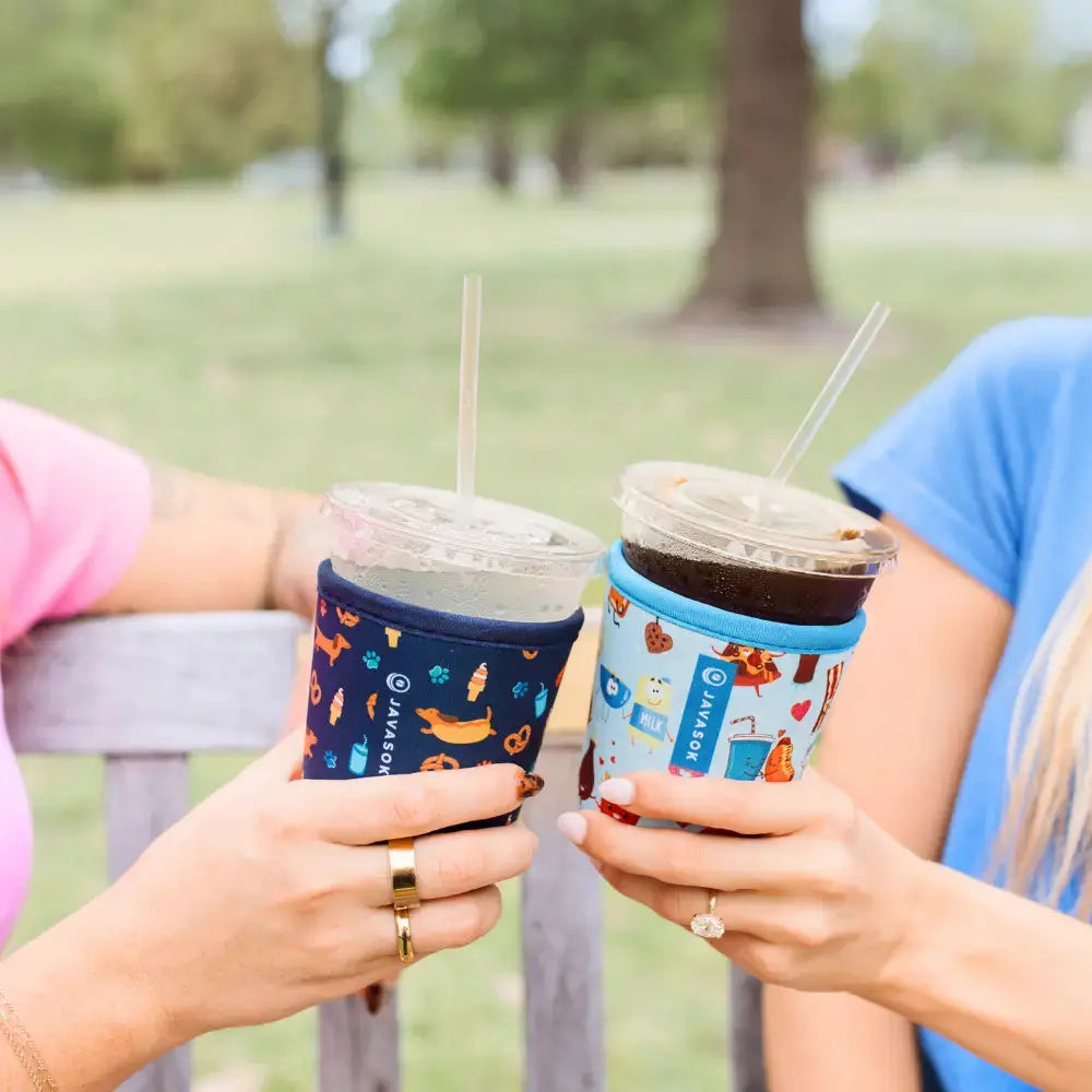 Reusable Cup Sleeve, Hot Dawgs, Neoprene Construction for Coffee Cups, Daily Commutes and Dry Hands, 4 Size Options image 3