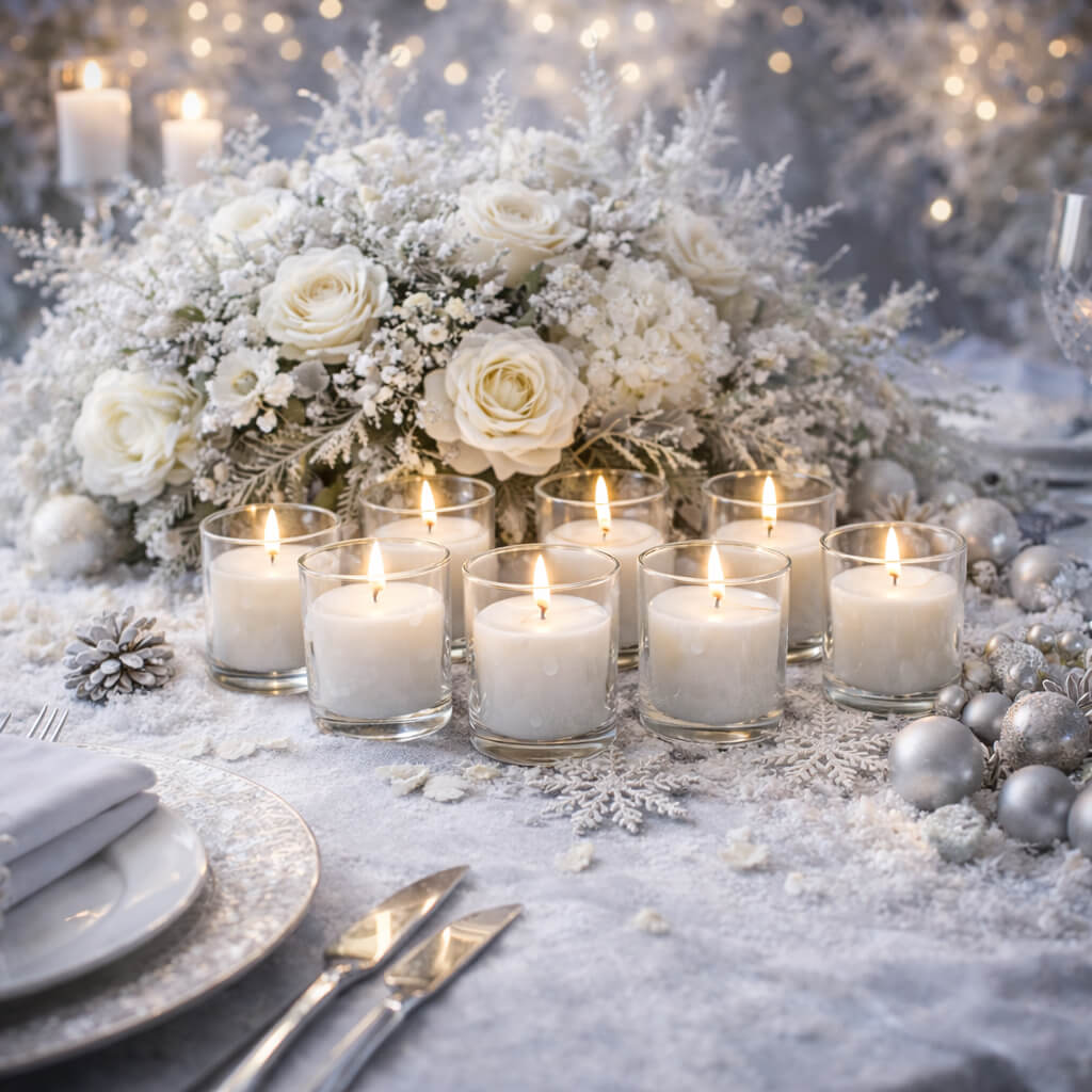 Decorative Candle, Richland Votive Unscented White 10 Hour Set for Living Rooms, Bedrooms and Relaxing Evenings image 3