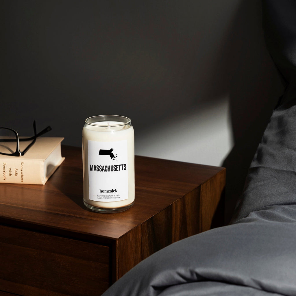 Scented Candle, Massachusetts for Living Room Ambience, Mantel Displays and Home Fragrance image 3