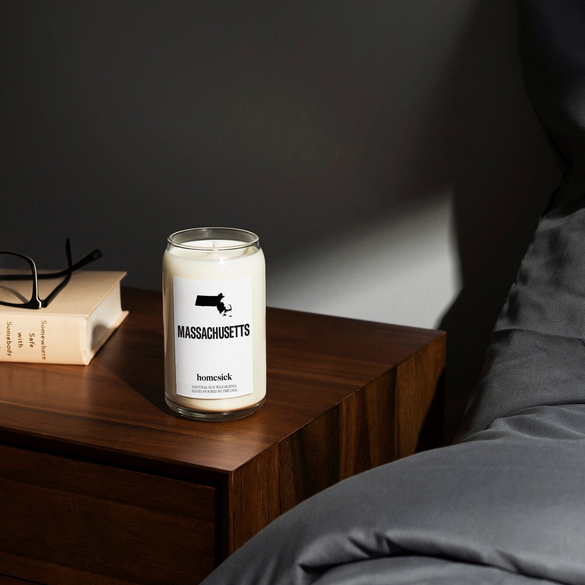 Scented Candle, Massachusetts for Living Room Ambience, Mantel Displays and Home Fragrance image 3
