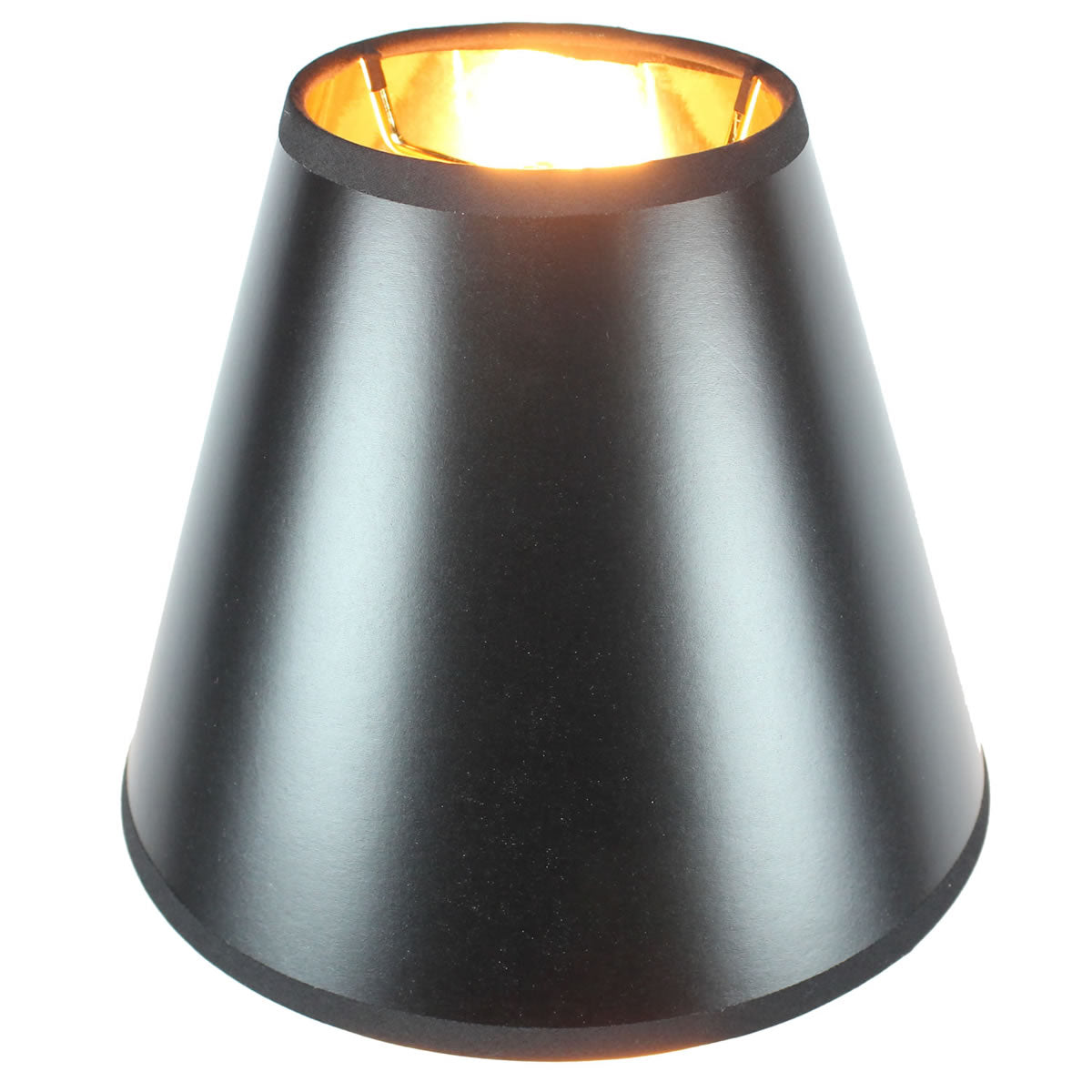 Lamp Shade, 10"W x 9"H Black Parchment Empire for Table Lamps, Floor Lamps and Home Lighting image 3