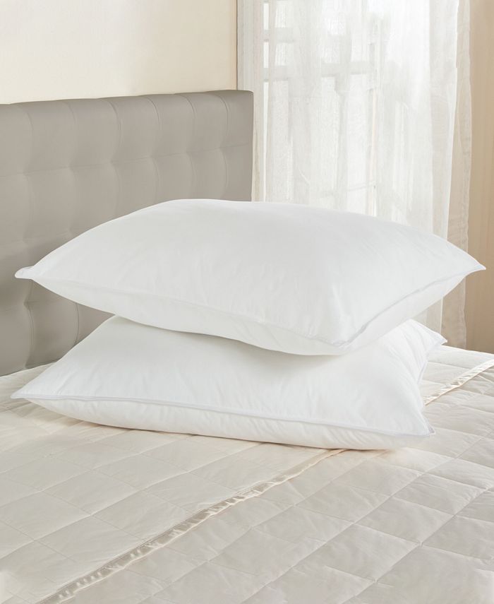 Bed Pillow, 50 50 White Goose Down & Feather Luxury Medium for Everyday Sleep and Guest Room Bedding, 3 Size Options image 3