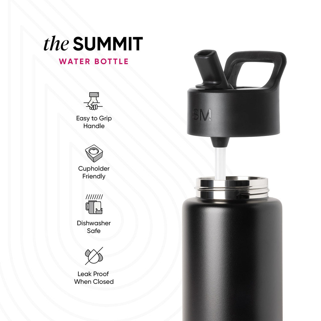 Reusable Drink Bottle, Summit Kids Water with Straw Lid, Stainless Steel Construction for Commutes, Outdoor Trips and Daily Drinks image 3