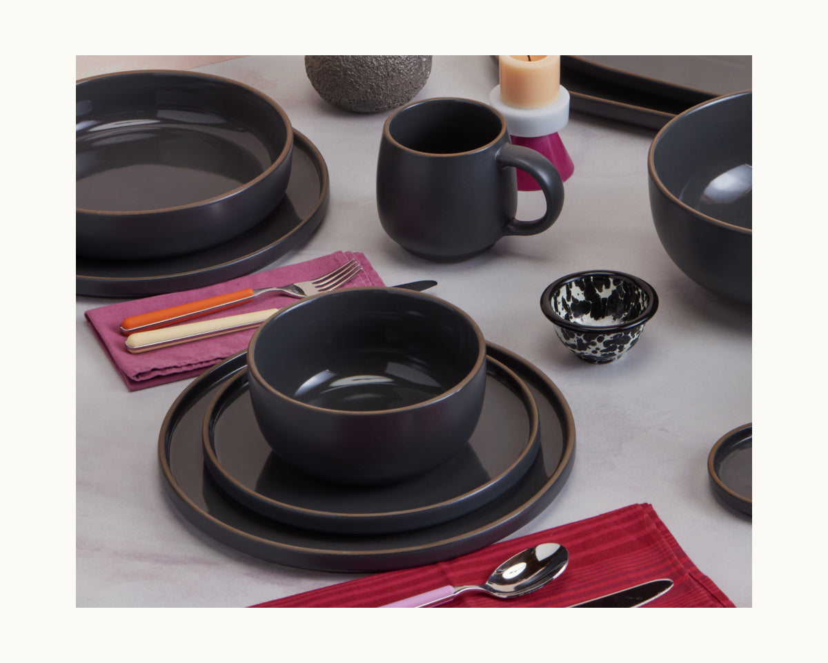 Dinnerware, Salad Plates, Ceramic Construction for Family Dining, Serving and Entertaining, 5 Color Options image 3