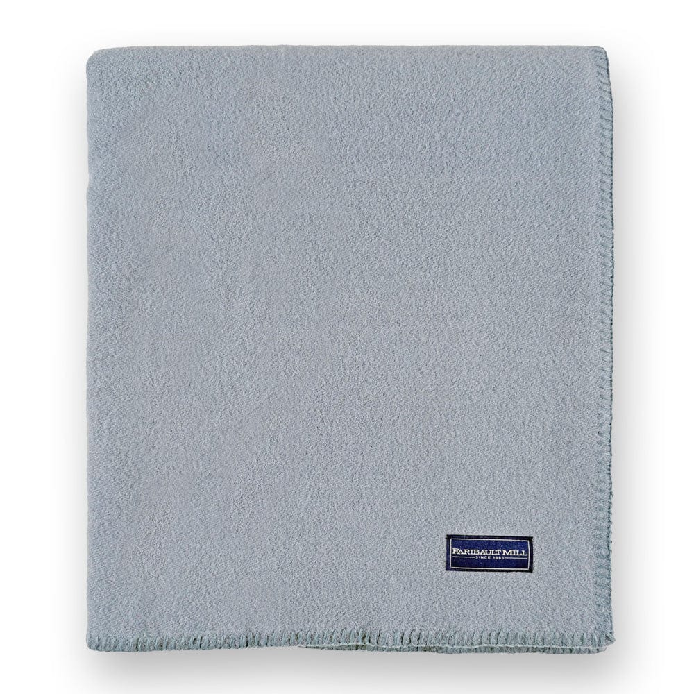 Cozy Throw Blanket, Pure & Simple Wool Sky Blue, Lightweight Design, Machine-Washable Care for Sofas, Beds and Relaxing at Home image 3