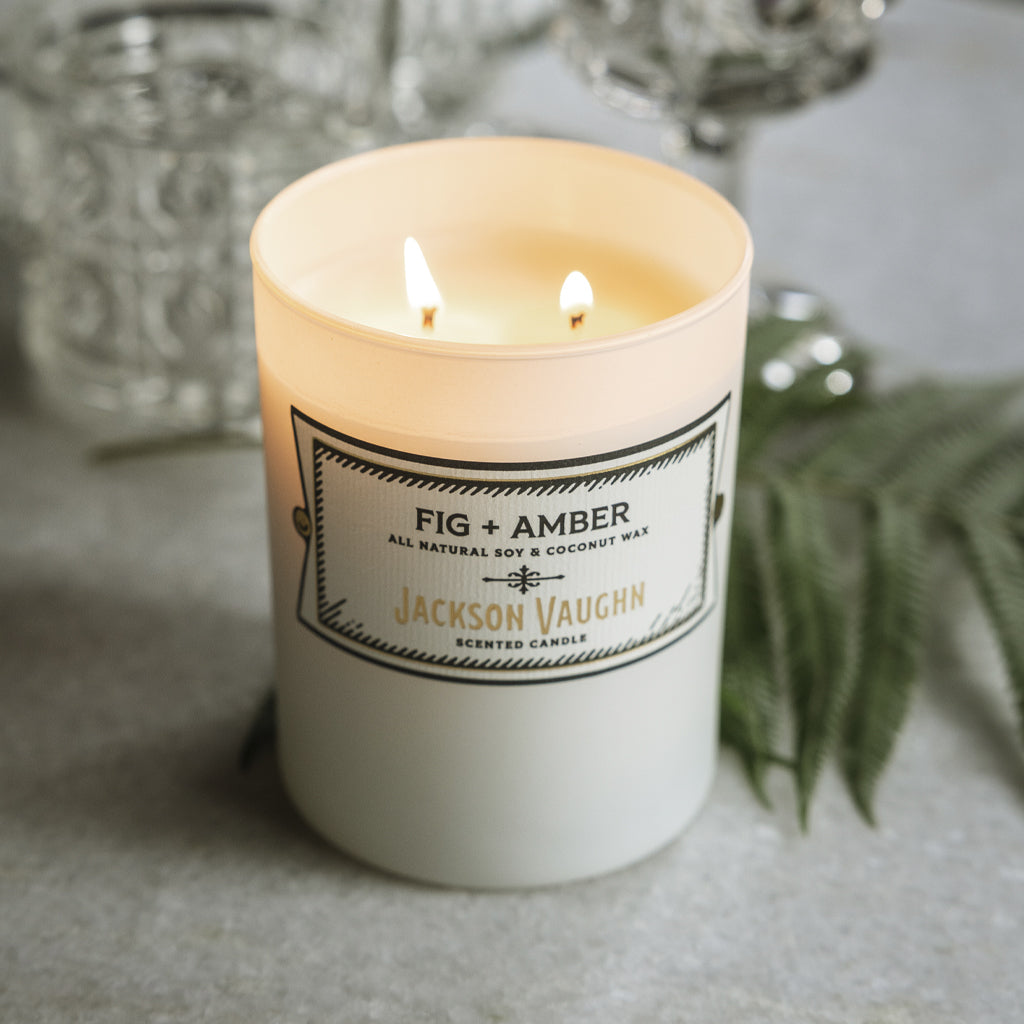 Decorative Candle, Fig and Amber for Living Rooms, Bedrooms and Relaxing Evenings, Designed for Everyday Home Use image 3