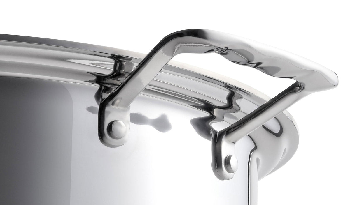 Stainless Steel Stockpot, 4 Quart Stock Pot with Cover, Stainless Steel Construction for Soups, Pasta and Family-Size Cooking image 3