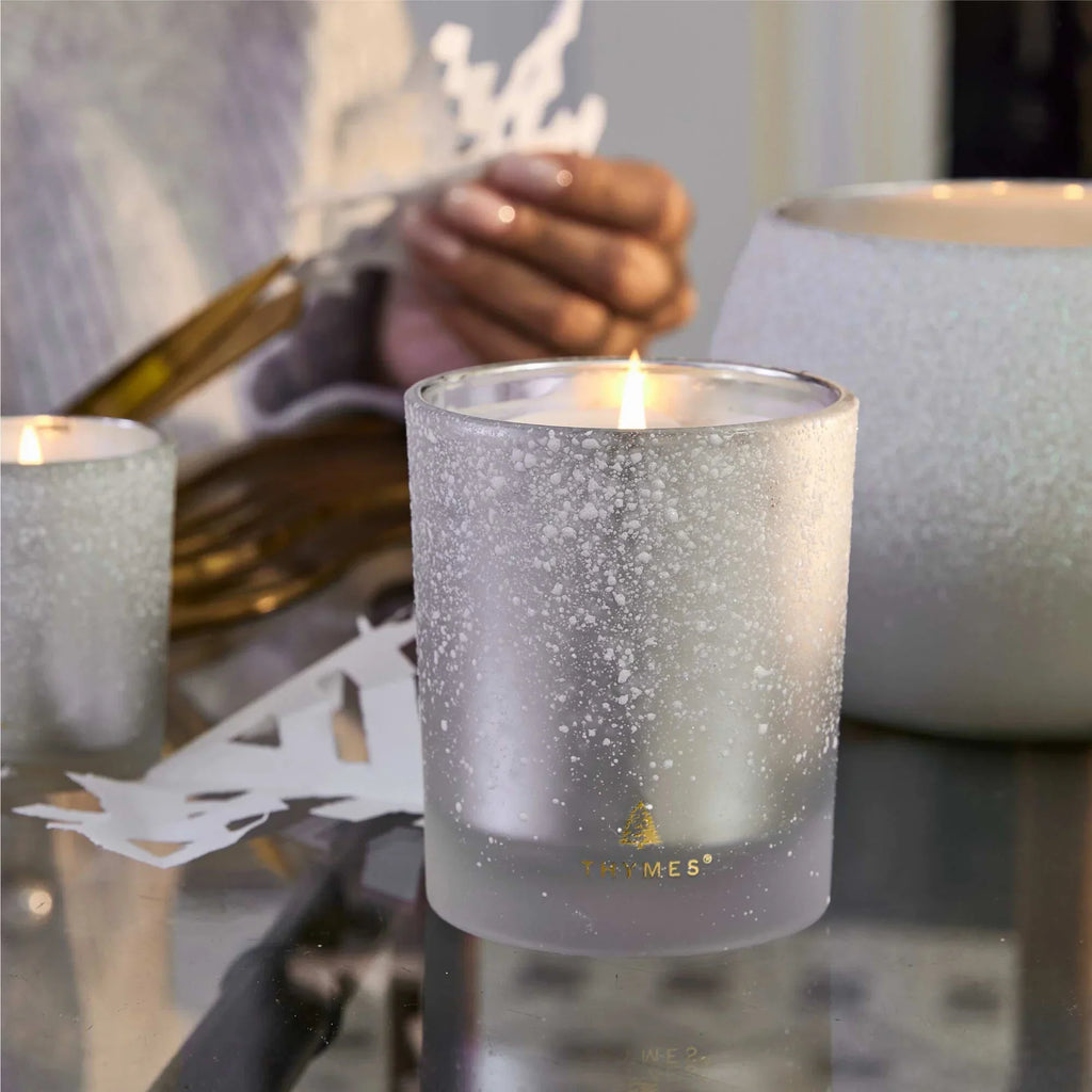 Decorative Candle, Frasier Fir Flocked for Living Rooms, Bedrooms and Relaxing Evenings, Designed for Everyday Home Use image 3