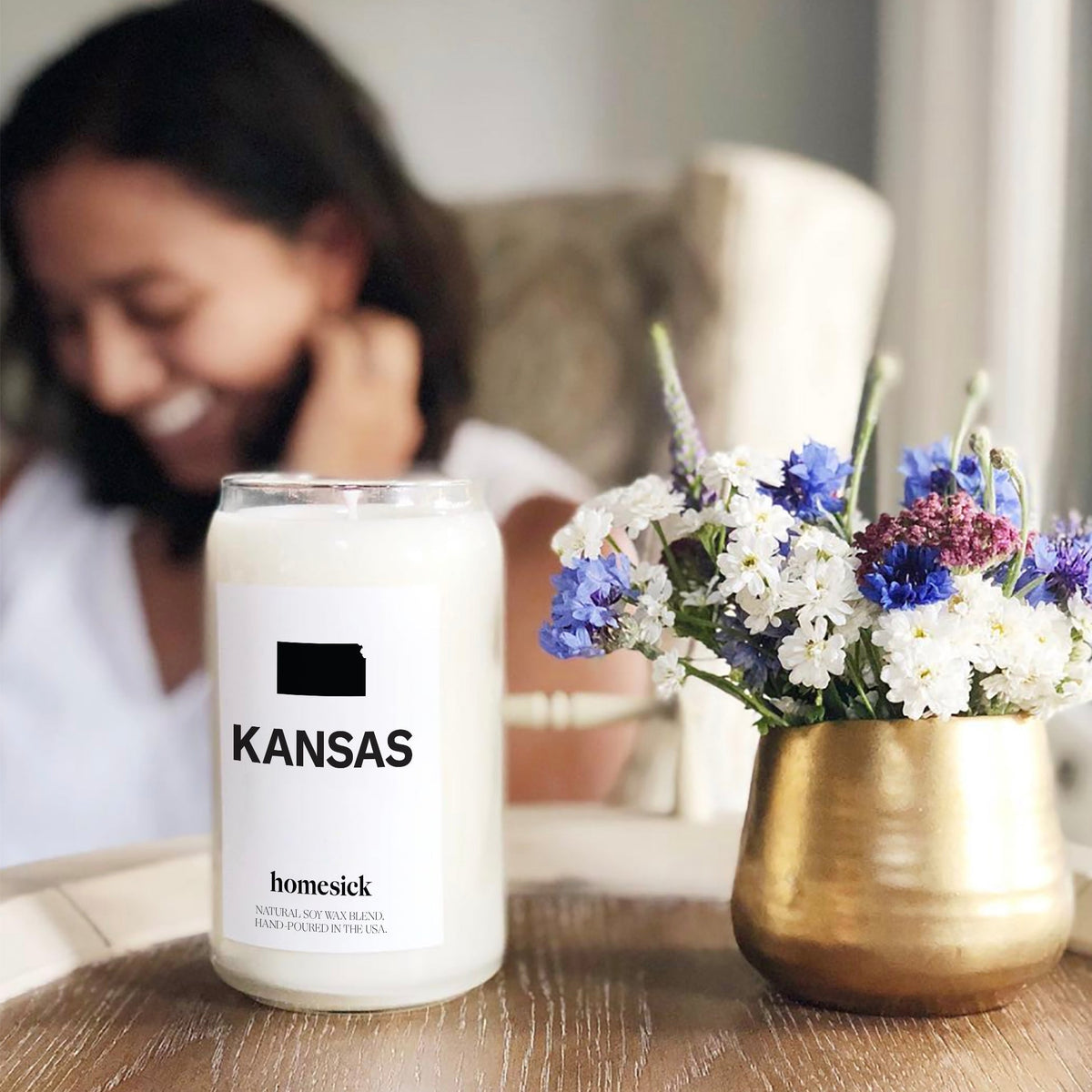 Scented Candle, Kansas for Room Fragrance, Living Spaces and Relaxing Home Ambience, Designed for Everyday Home Use image 3