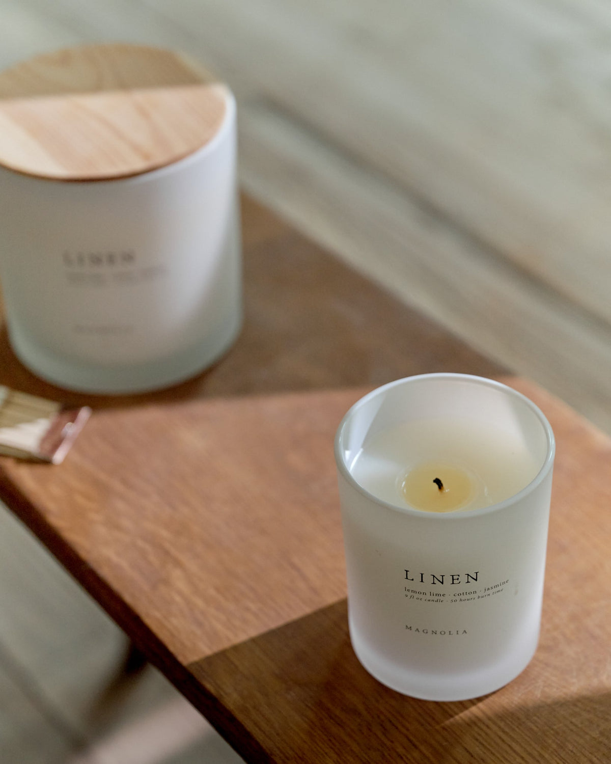 Decorative Candle, Linen for Entryways, Mantels and Everyday Home Ambience, 2 Size Options image 3