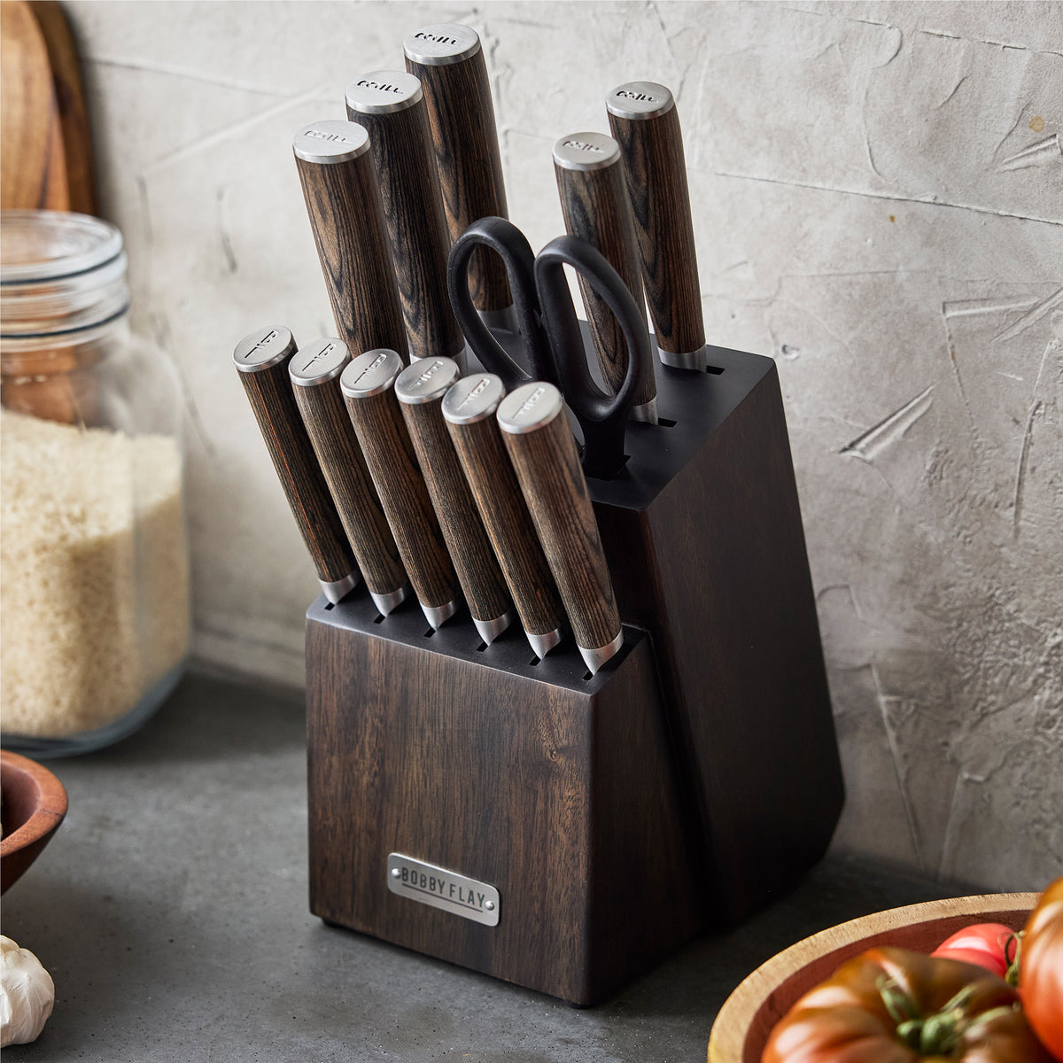 Kitchen Knife, 13 Piece Block Set, Stainless Steel Construction for Kitchen Prep, Cooking and Countertop Use image 3