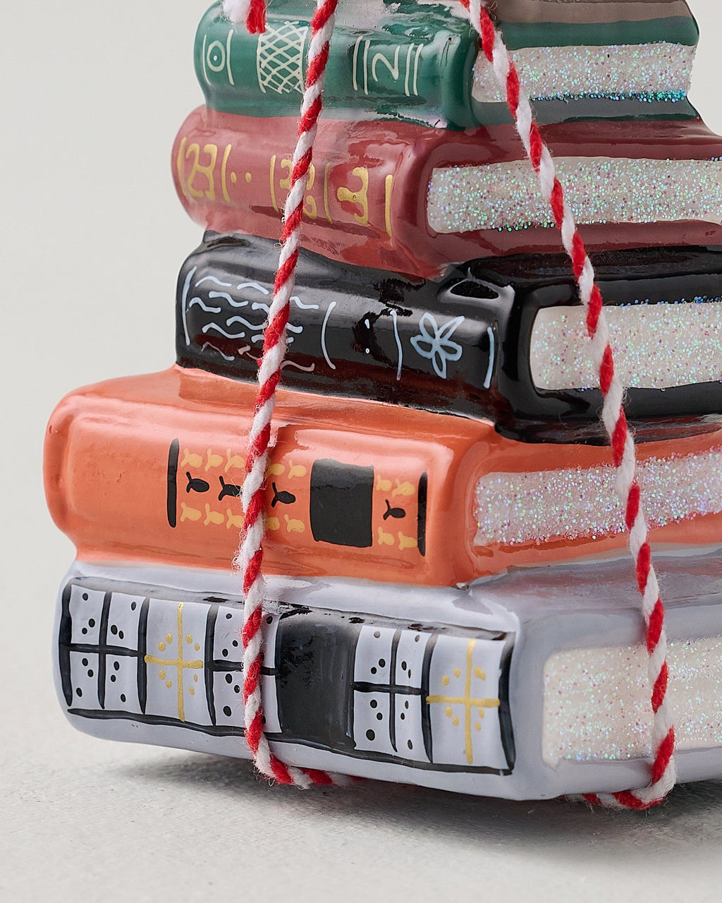 Decorative Ornament, Bookstack for Holiday Displays, Seasonal Decorating and Decorative Home Accents image 3