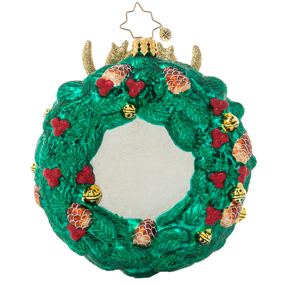 Seasonal Home Decor, Rustic Reindeer Wreath for Mantels, Tables and Seasonal Decorating, Designed for Everyday Home Use image 3