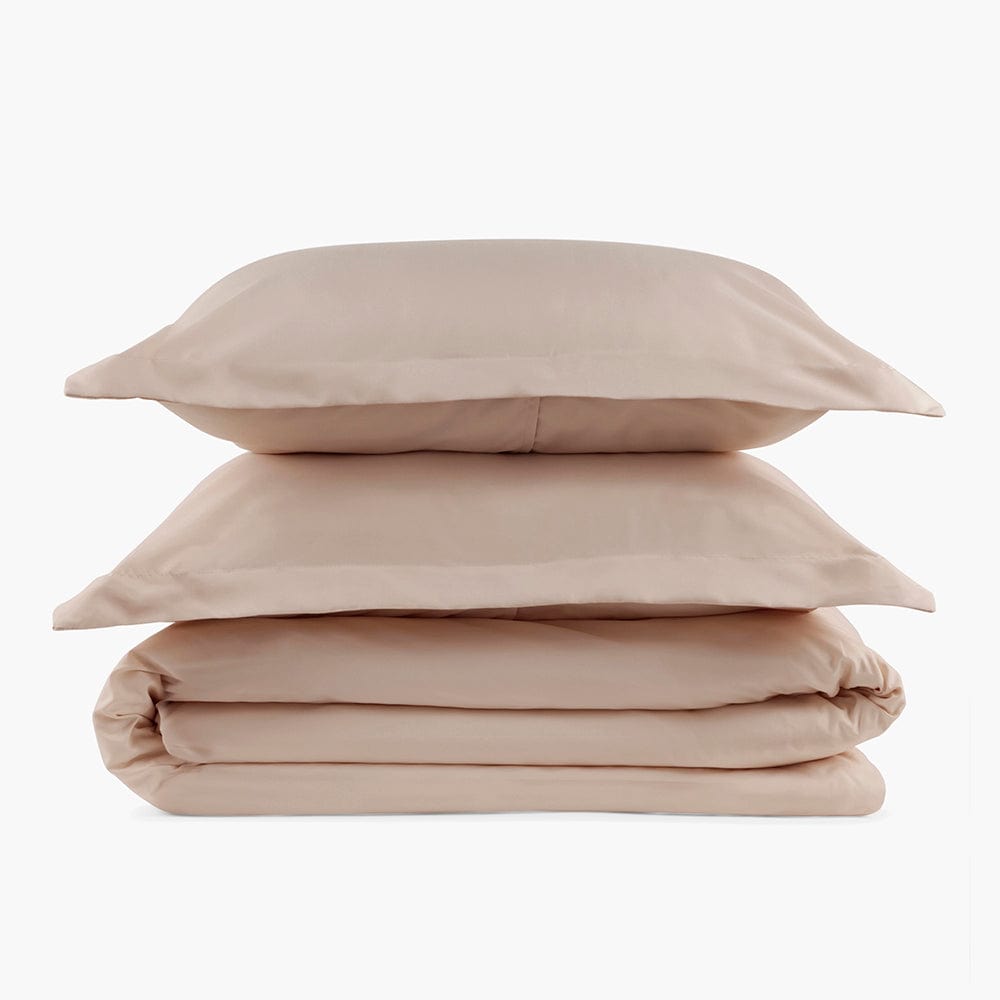 Duvet Cover Set, Toasted Marshmallow (Greige) for Bedroom Bedding Refresh and Everyday Comfort, 2 Size Options image 3