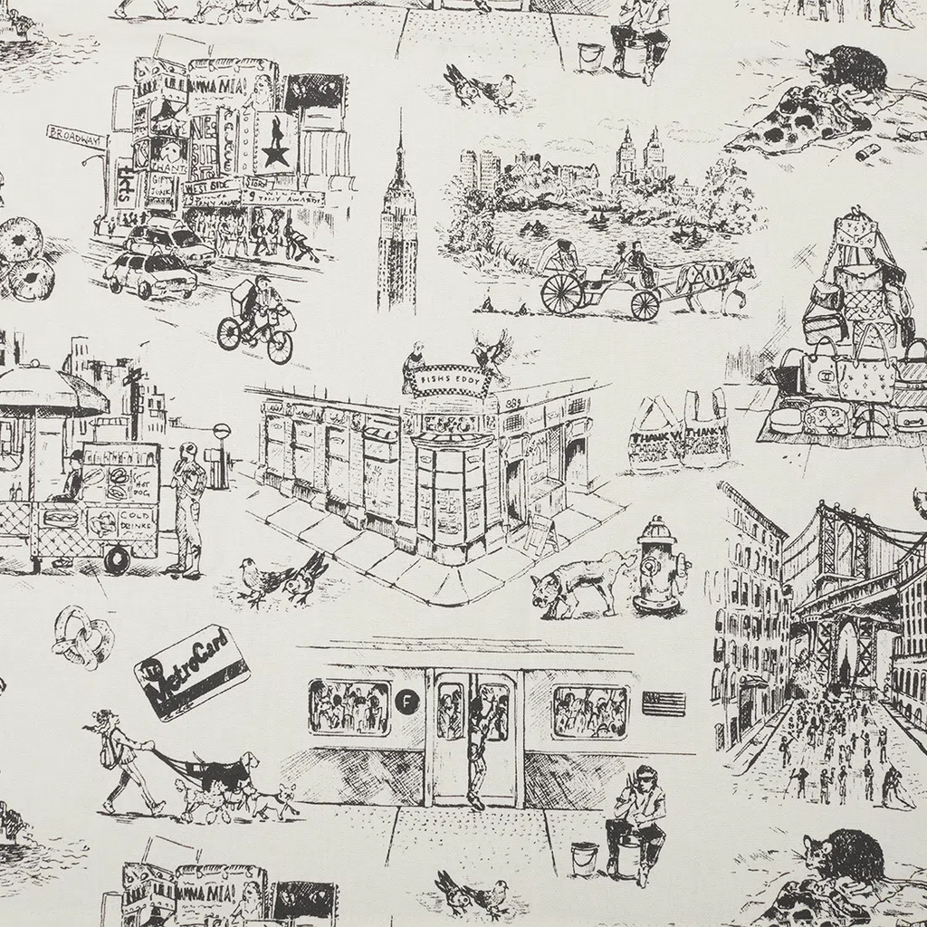 Kitchen Tea Towel Set, NYC TOILE for Dish Drying, Kitchen Cleanup and Everyday Home Use, Designed for Everyday Home Use image 3