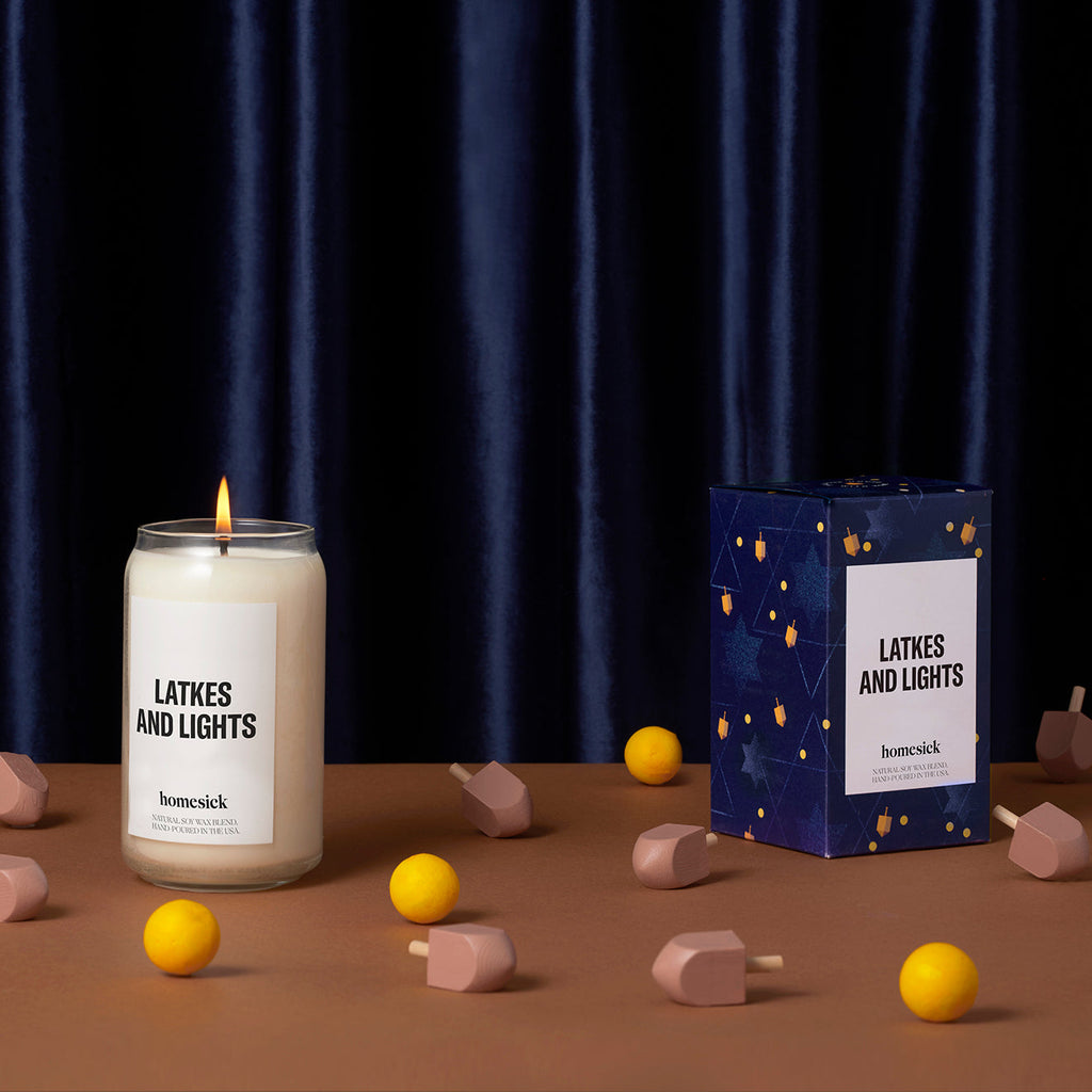 Scented Candle, Latkes and Lights for Room Fragrance, Living Spaces and Relaxing Home Ambience image 3