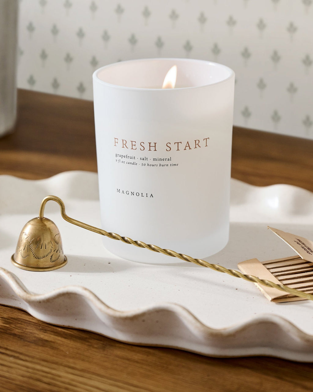 Decorative Candle, Fresh Start for Entryways, Mantels and Everyday Home Ambience, 2 Size Options image 3