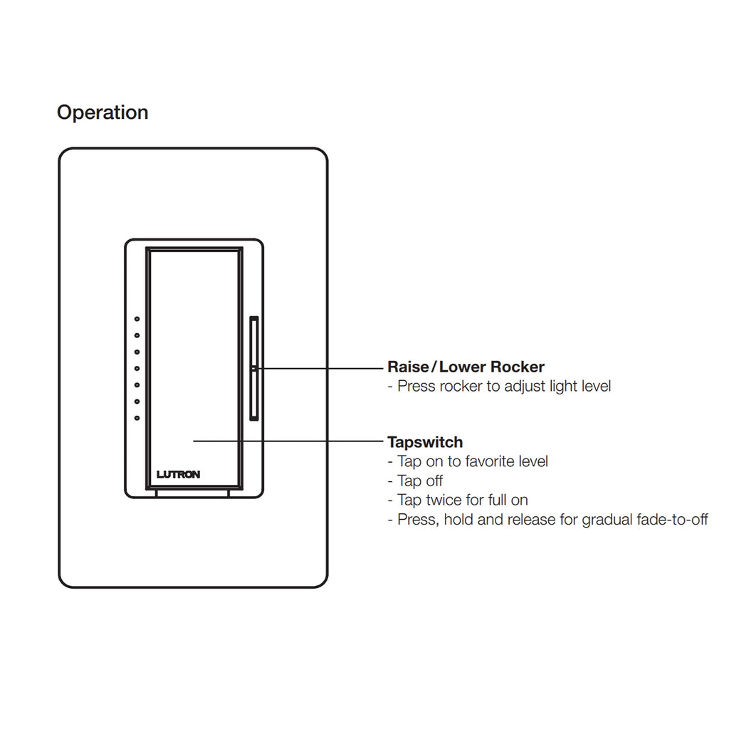 MACL-153M Maestro LED+ Dimmer Switch - Single Pole/Multi-Location image 3