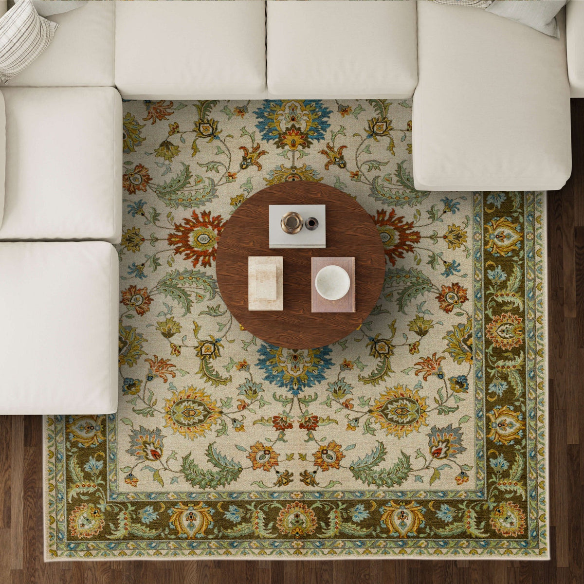 Area Rug, Kaleidoscope Tatiana Beige for Hallways, Dining Spaces and Home Decor, 2 Size Options image 3