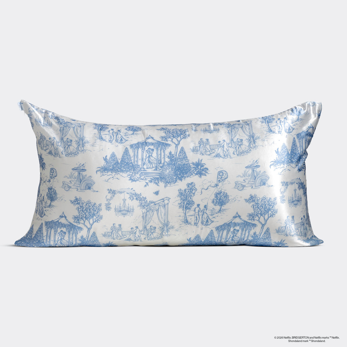 Pillowcase Set, x Kitsch Satin in Garden Toile 4 Pack King for Guest Rooms and Daily Bedroom Comfort image 3