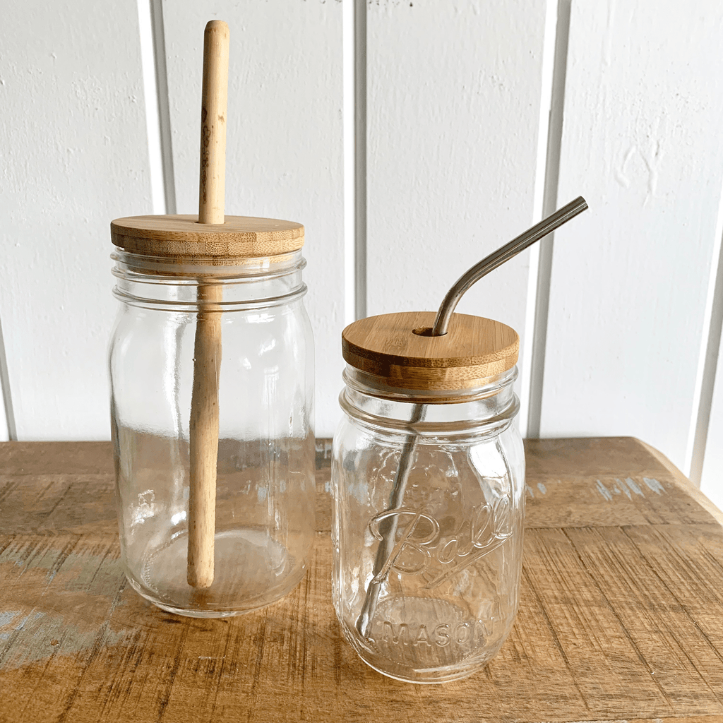 Drinkware, Bamboo Mason Jar Lid, Silicone Construction for Everyday Drinks, Home and Entertaining image 3