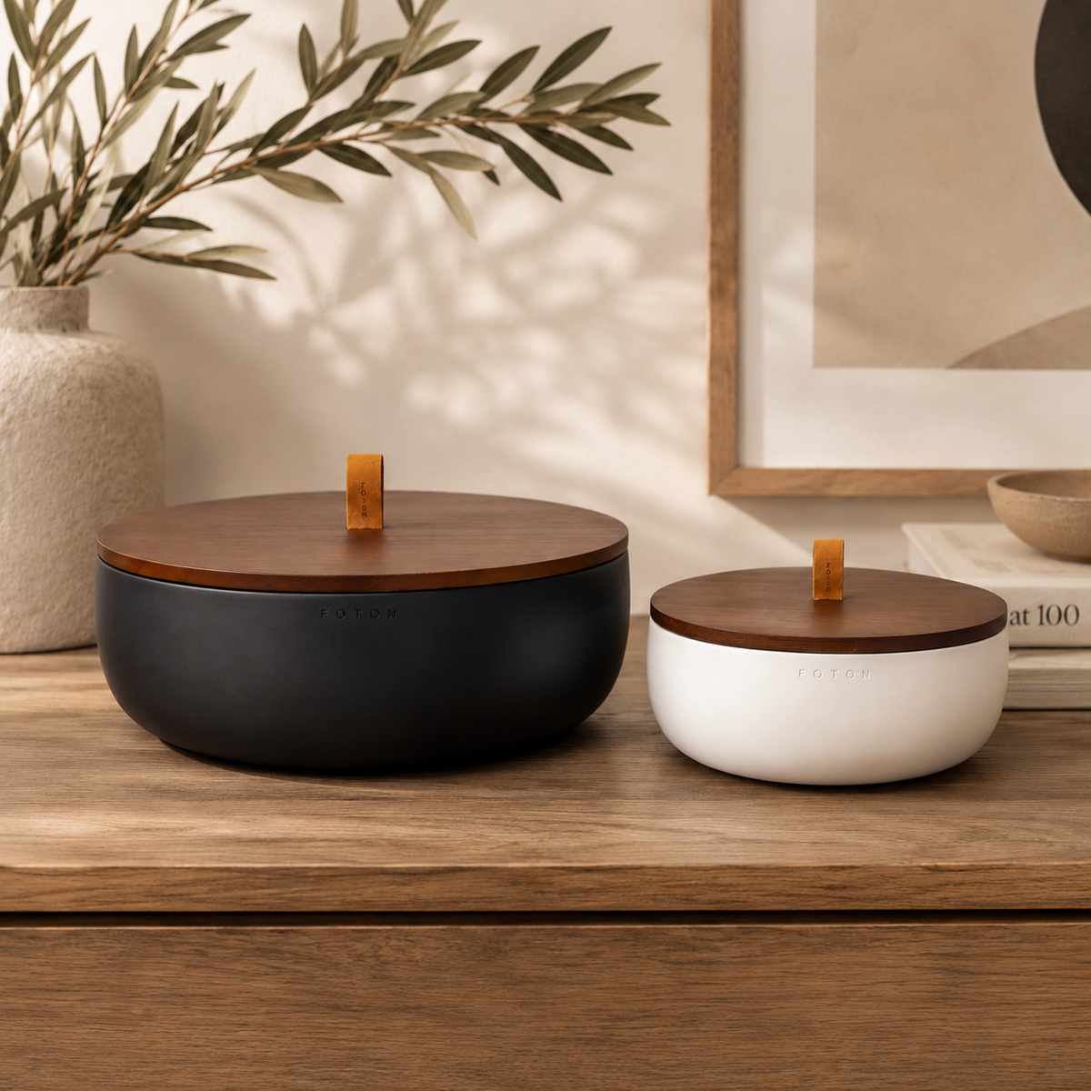 Decorative Candle, Luxe Lid for Entryways, Mantels and Everyday Home Ambience, 2 Size Options image 3