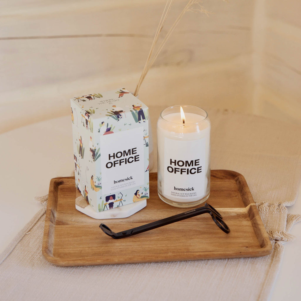 Scented Candle, Home Office, Vanilla and Amber Notes for Living Room Ambience, Mantel Displays and Home Fragrance image 3