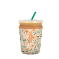 Reusable Cup Sleeve, Blush Blossoms, Neoprene Construction for Iced Coffee, Cold Drinks and Condensation Control, 5 Size Options image 3