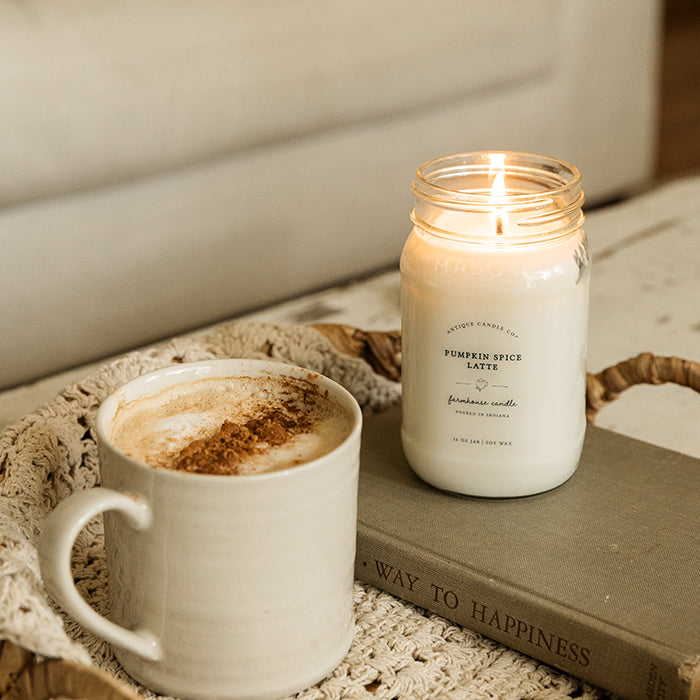 Decorative Candle, Pumpkin Spice Latte 16 oz for Living Rooms, Bedrooms and Relaxing Evenings image 3