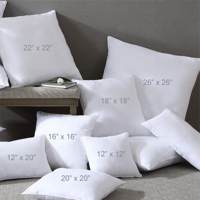 Bed Pillow, Insert White Duck Feather & Down, Machine-Washable Care for Sleeping, Reading and Bedroom Comfort, 14 Size Options image 3
