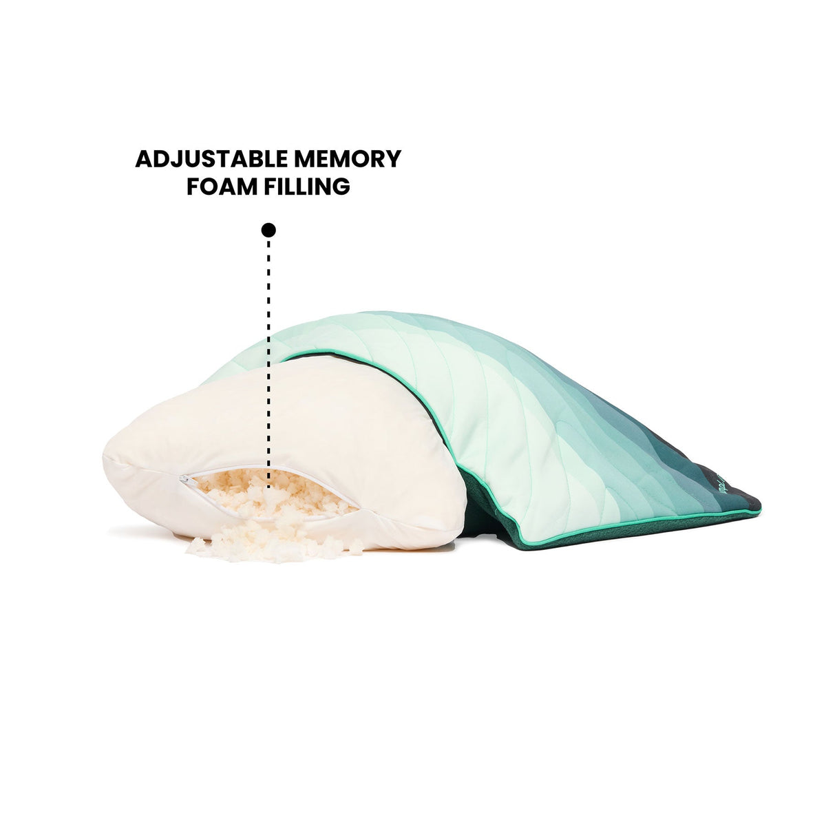 Bed Pillow, Camp Watercolor Glow, Cooling Comfort, Adjustable Design for Everyday Sleep and Guest Room Bedding image 3