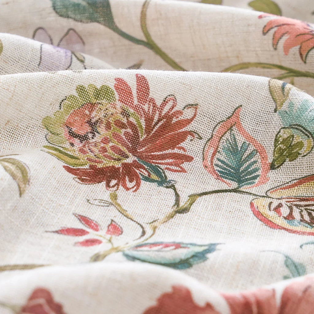 Window Curtain, Hattie Floral Linen Blend Curtains (2 Panels), Breathable Construction for Bedrooms, Living Rooms and Home Privacy image 3