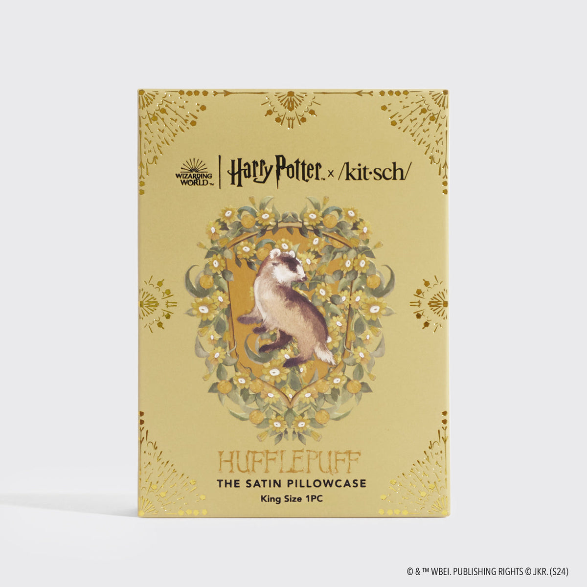 Pillowcase Set, Satin in Hufflepuff 4 Pack King for Everyday Bedding and Bedroom Refreshes image 3