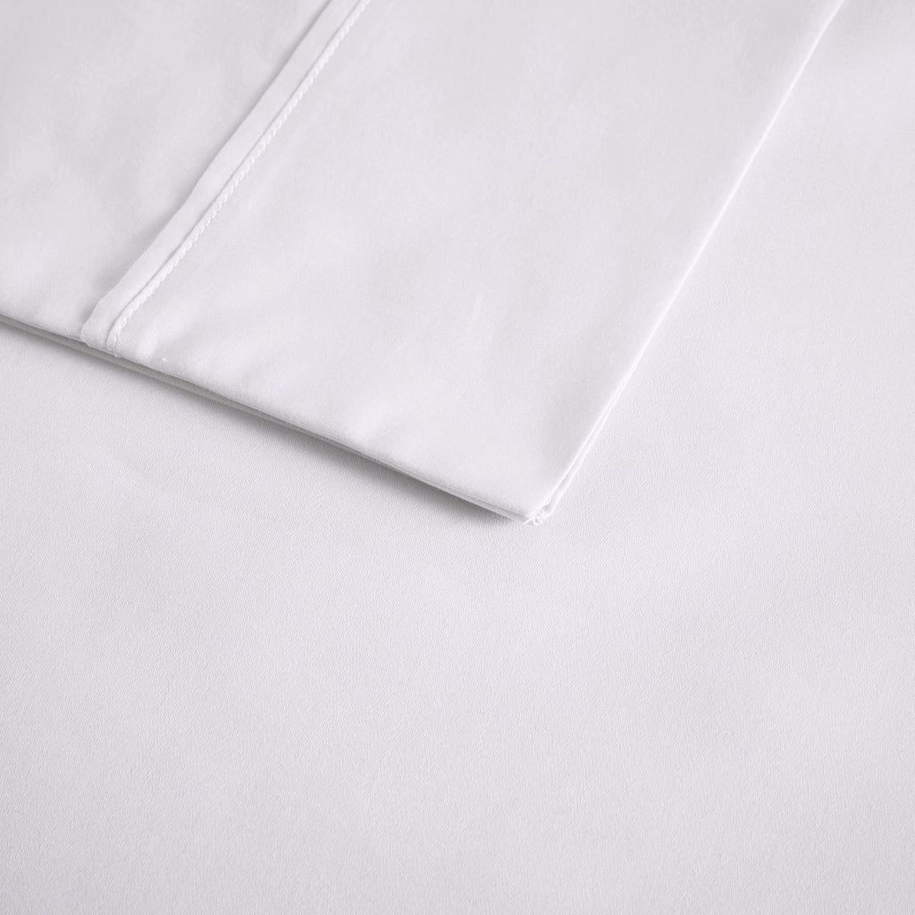Bed Sheet Set, 600 Thread Count Cooling Cotton Blend 4 Piece, Machine-Washable Care for Everyday Bedroom Comfort and Guest Rooms image 3
