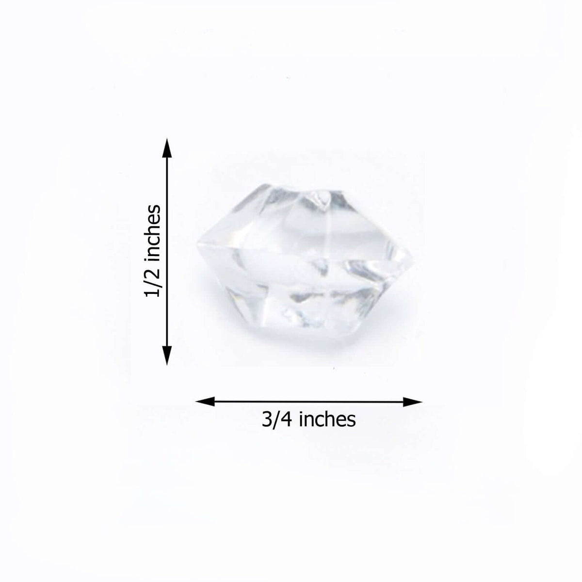 Decorative Vase, 300 Pcs Clear Acrylic Ice Bead Fillers Large for Flowers, Shelves and Living Spaces image 3