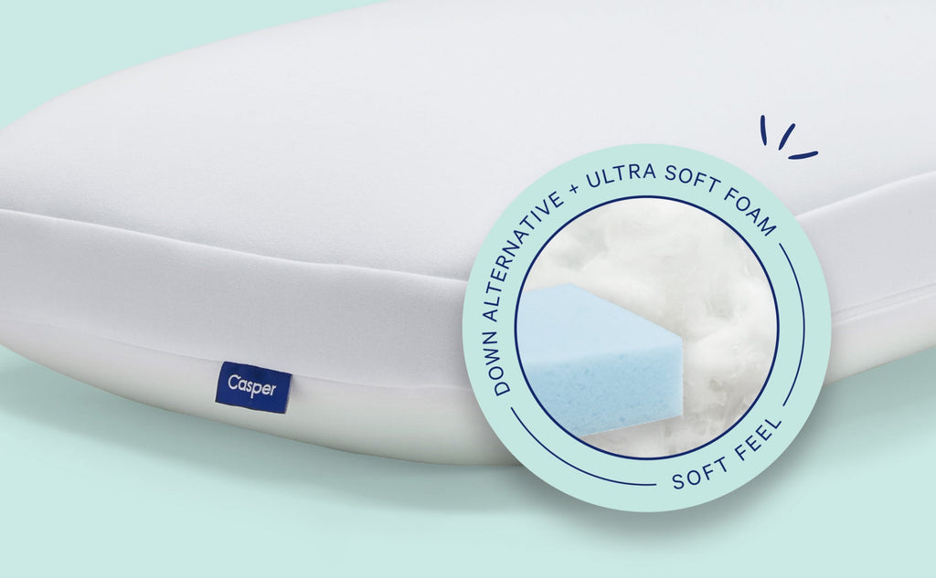 Bed Pillow, Hybrid for Sleeping, Reading and Bedroom Comfort, 2 Size Options, Designed for Everyday Sleep and Guest Room Bedding image 3