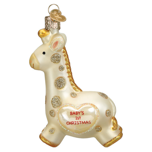 Seasonal Home Decor, Baby's First Giraffe Ornament for Mantels, Tables and Seasonal Decorating image 3