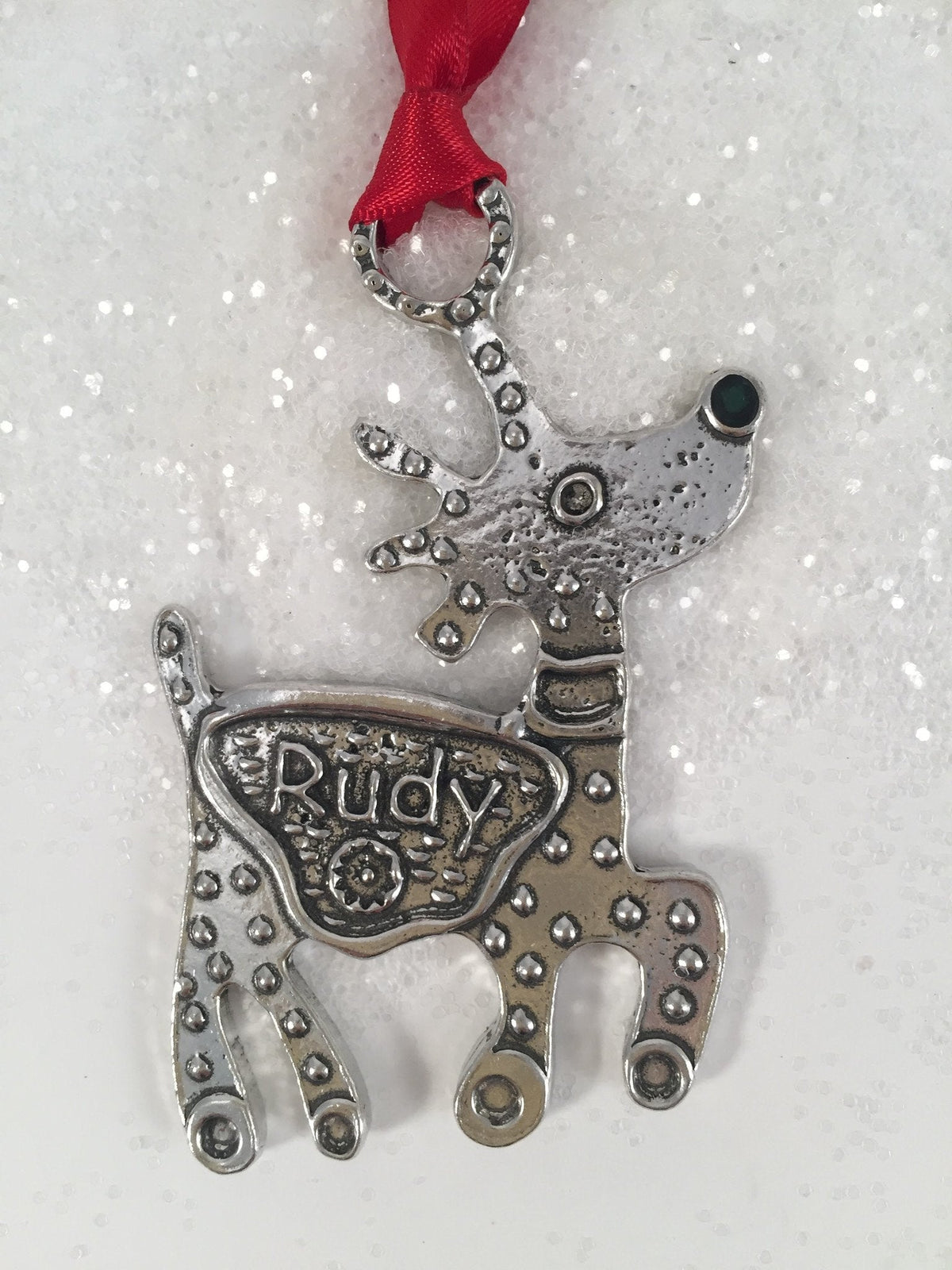 Seasonal Home Decor, Reindeer American Handmade Pewter Ornament for Holiday Displays, Shelves and Festive Rooms, 9 Style Options image 3