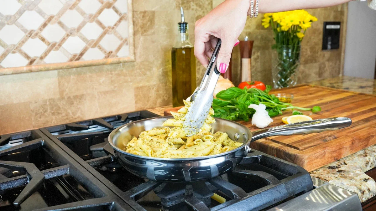 Kitchen Cookware, 8.5 Inch Stainless Steel Fry Pan for Everyday Meals and Home Cooking, Designed for Stovetop Cooking and Daily Meal Prep image 4